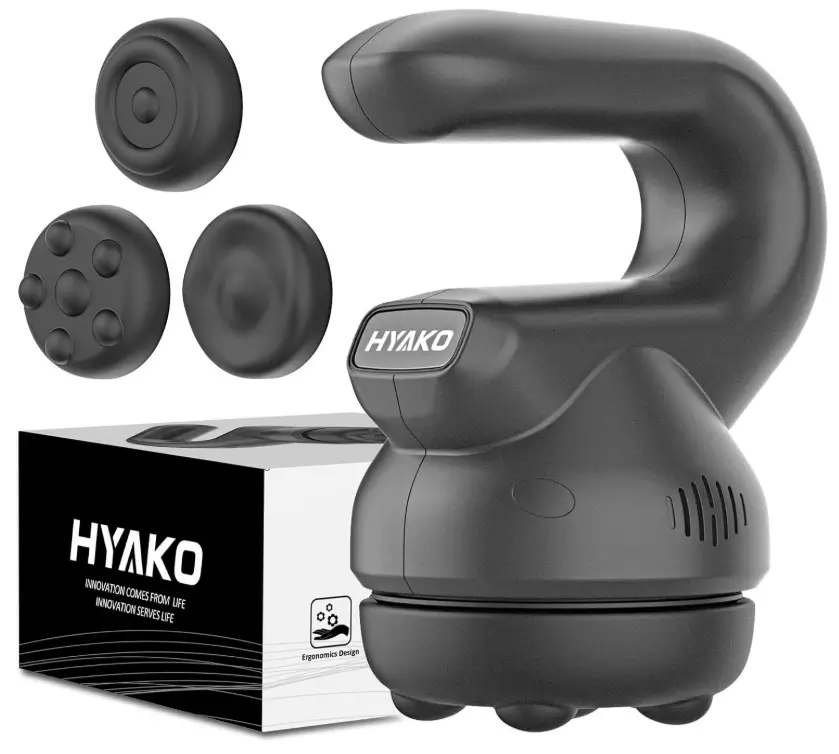 HYAKO F2 Handheld Mini Orbital Buffe Relief Massager-Adjustable Multi Speed