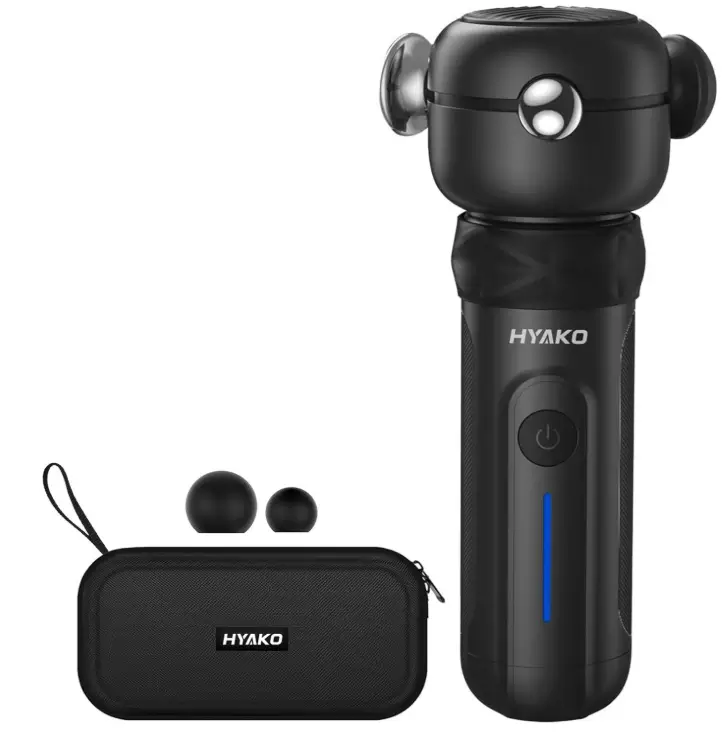 HYAKO R1 SE Therapy Massage Gun - Deep Tissue Vibration Massager (Black)